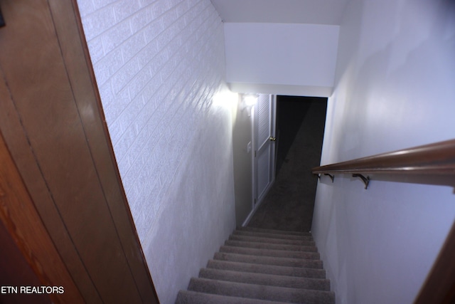 view of stairway