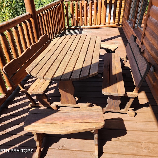 view of wooden terrace