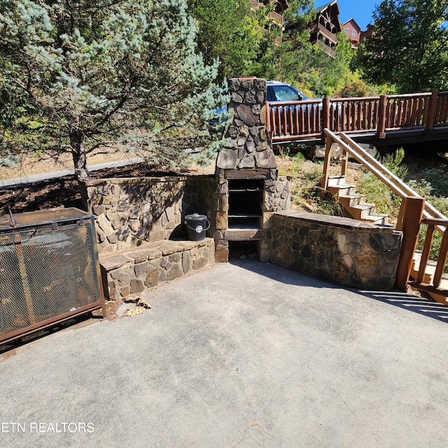 view of patio / terrace featuring central AC