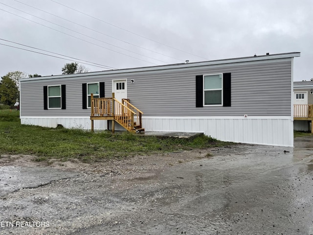 view of manufactured / mobile home