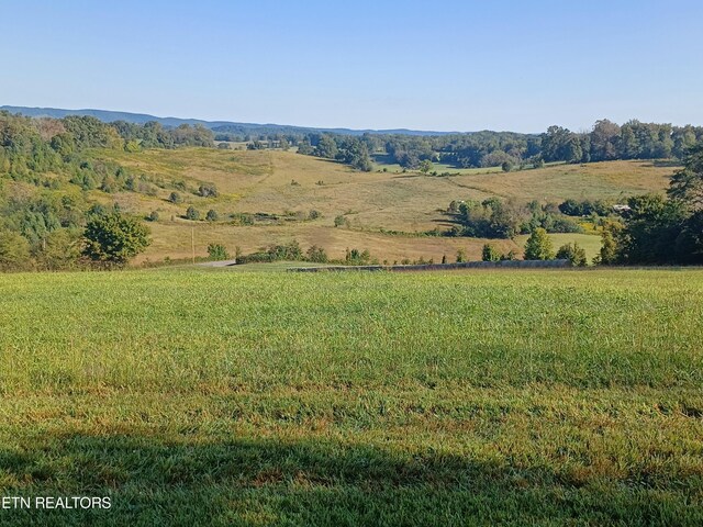 property view of mountains featuring a rural view