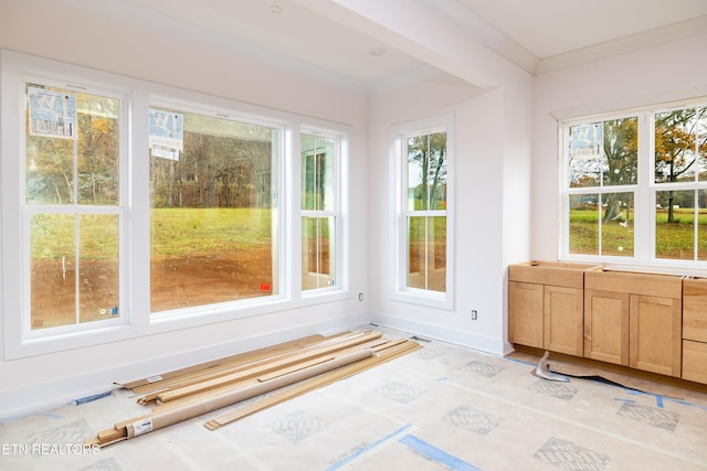 view of sunroom