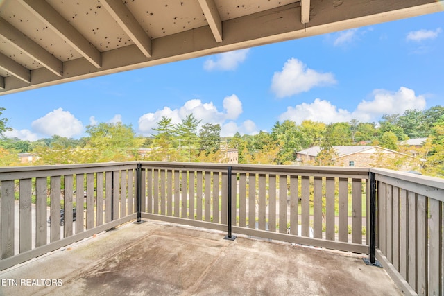 view of patio / terrace with a balcony