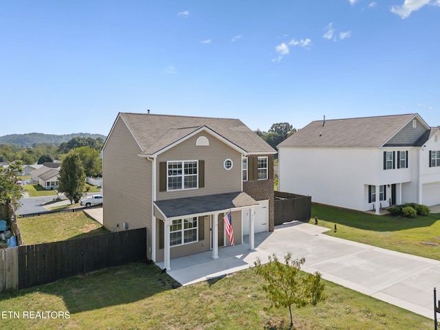 exterior space featuring a front lawn