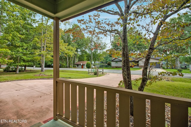 view of balcony