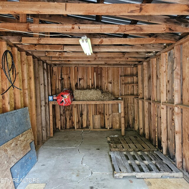 view of storage room