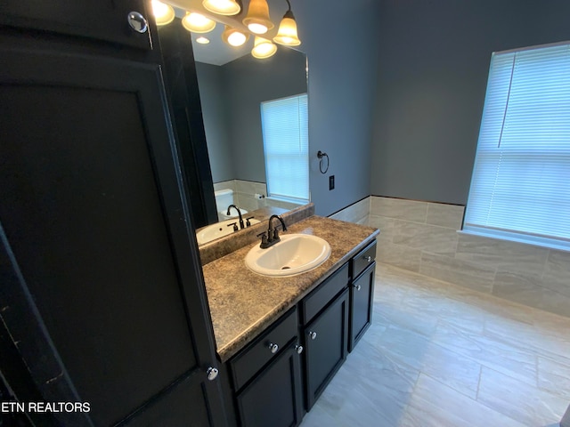 bathroom with vanity