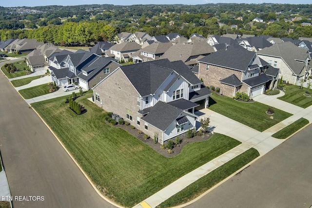 birds eye view of property featuring a residential view