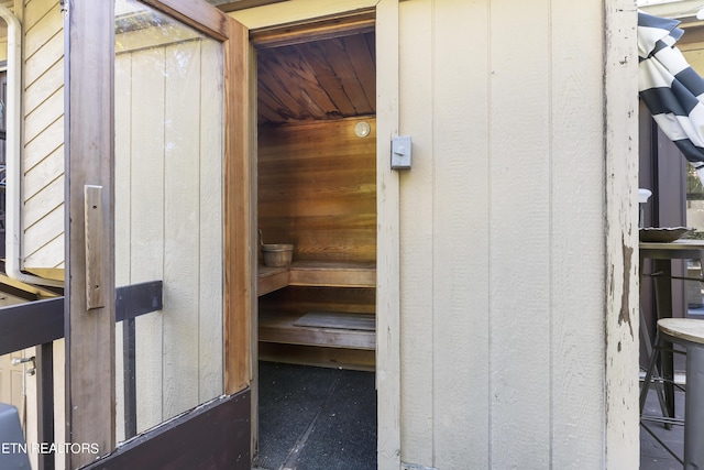 view of sauna / steam room