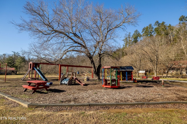 view of play area