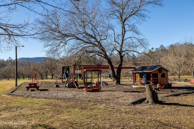 view of play area