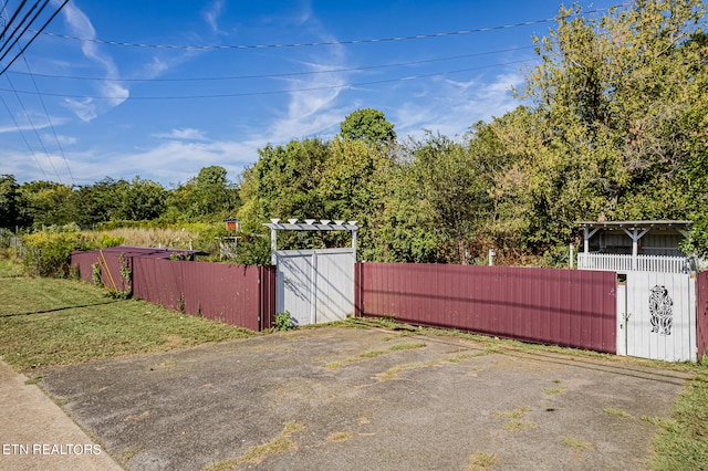 view of gate