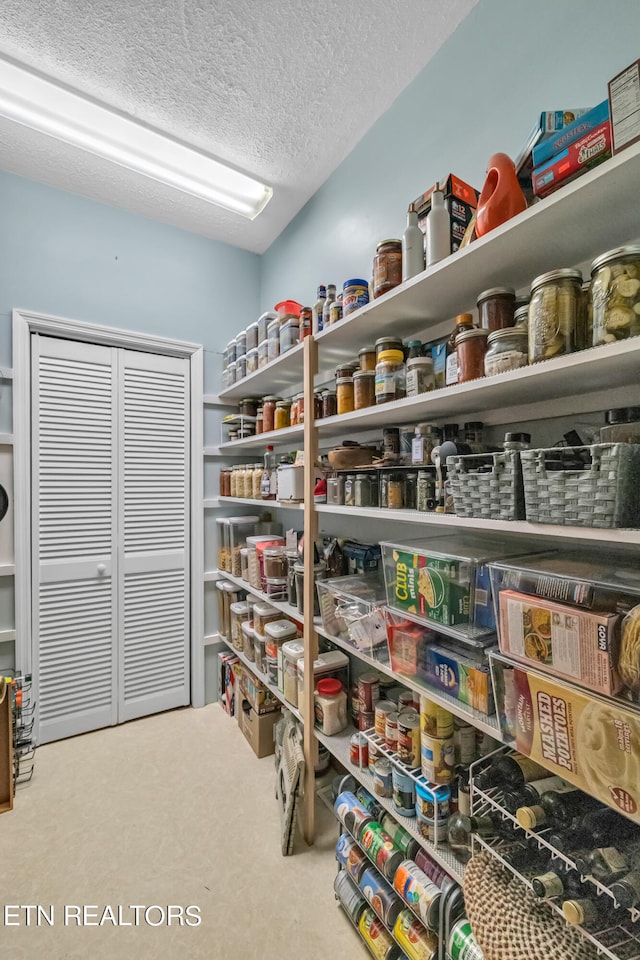 view of pantry