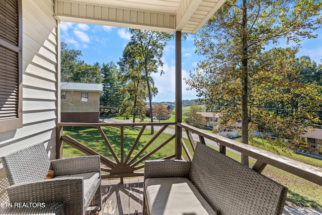 view of balcony