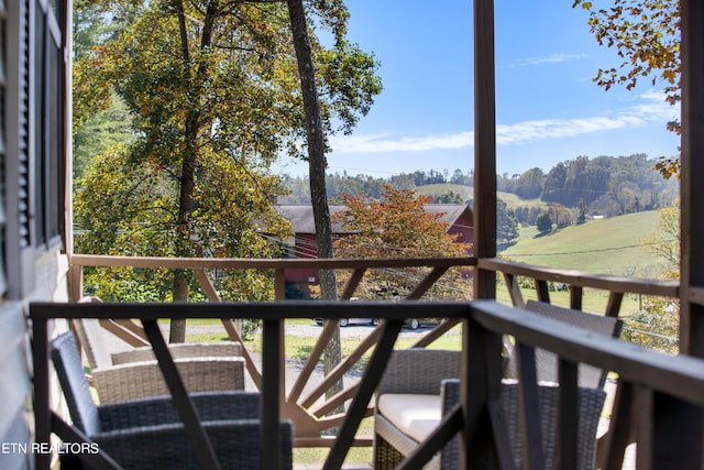 view of balcony