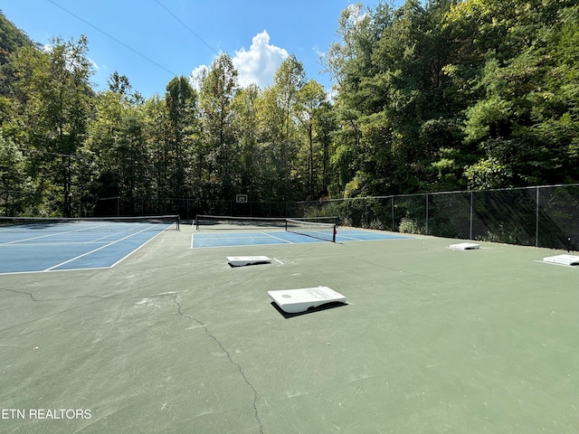 view of sport court