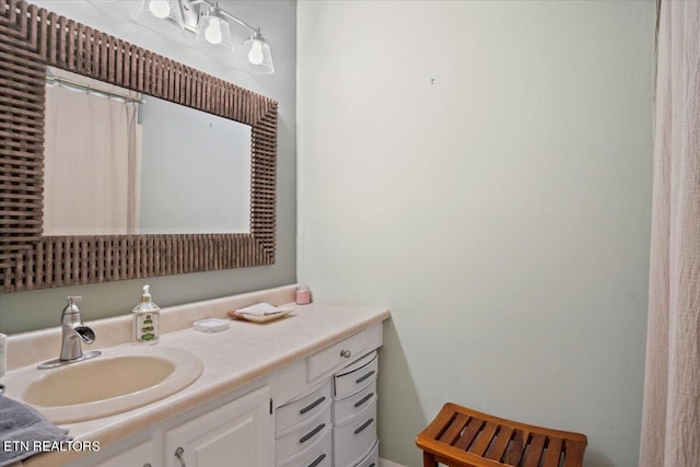 bathroom featuring vanity