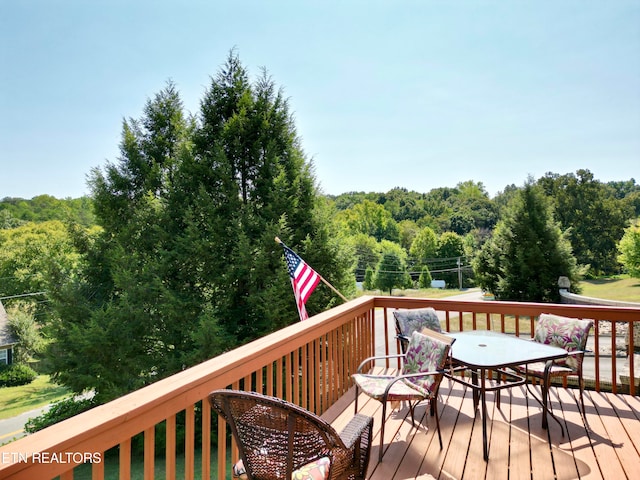 view of wooden terrace