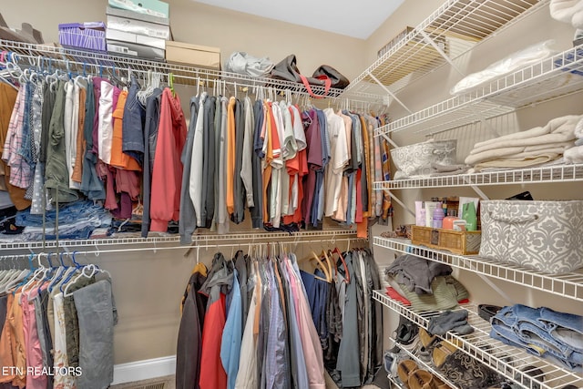 view of spacious closet