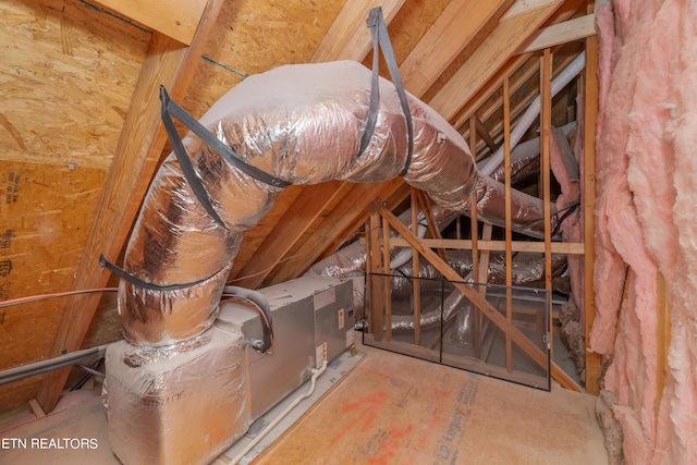 view of attic