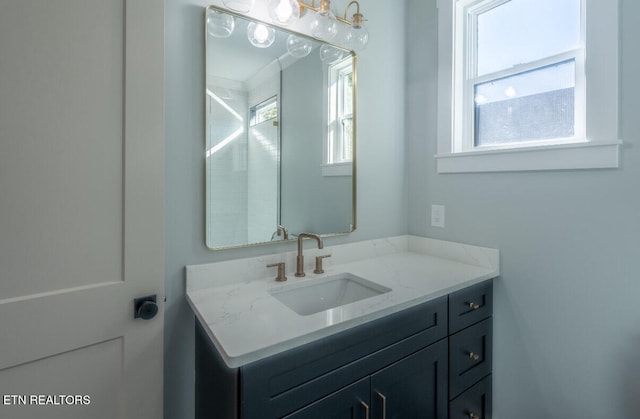 bathroom featuring vanity