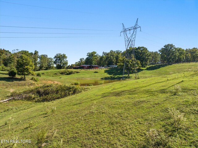 view of yard featuring a rural view