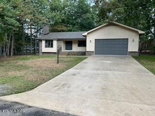 ranch-style house with a garage