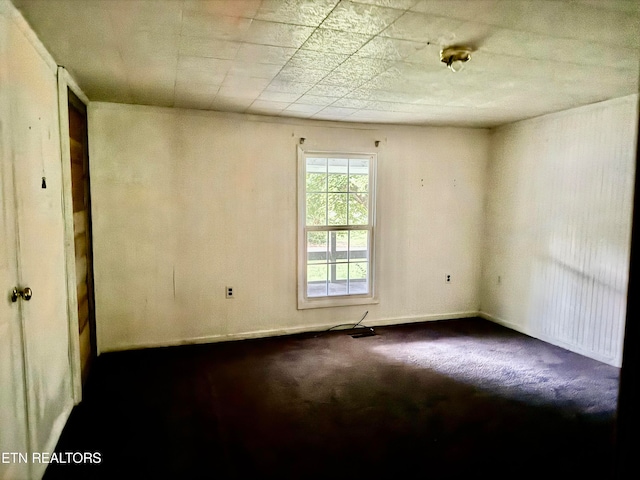 unfurnished room featuring carpet floors