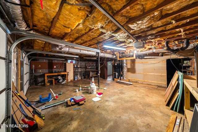 view of basement