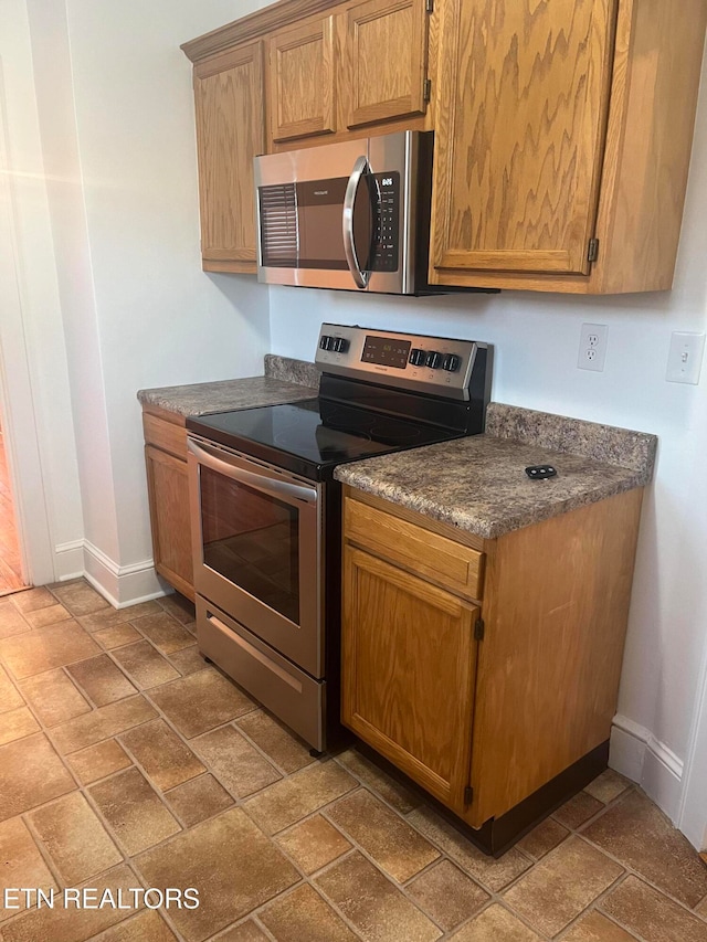 kitchen featuring appliances with stainless steel finishes