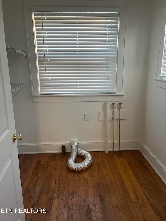 interior space featuring wood-type flooring