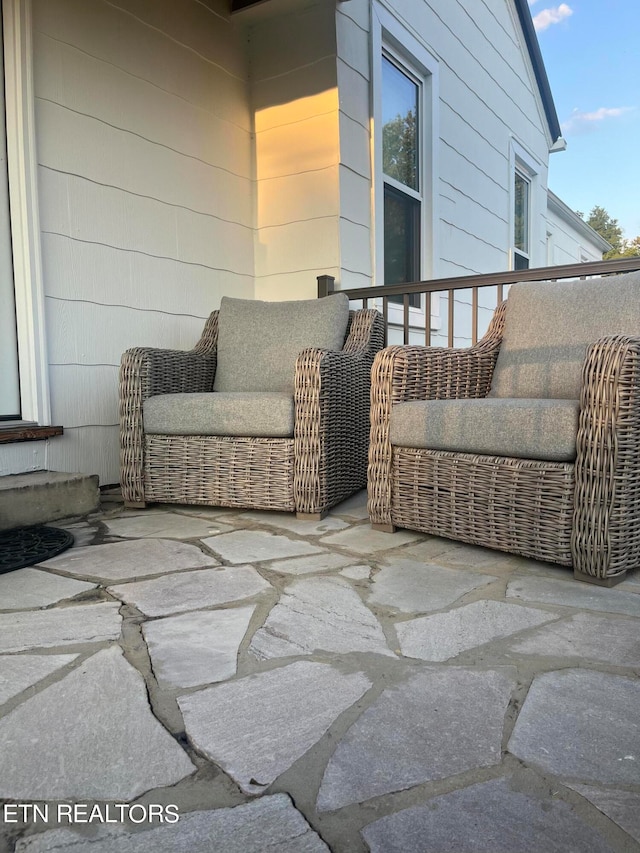 view of patio featuring an outdoor hangout area