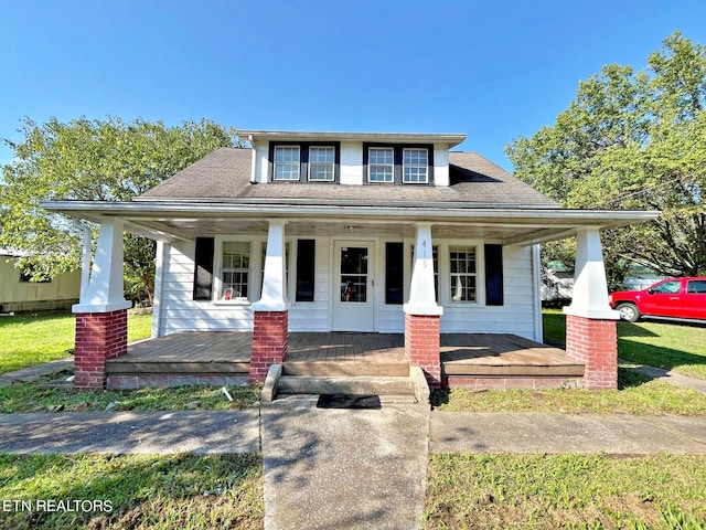 view of front of house with a porch