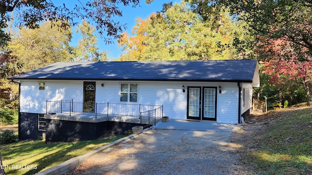 view of front of home