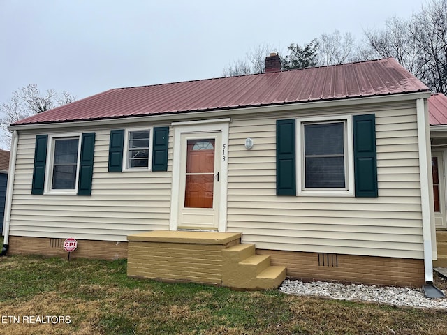 view of front of property