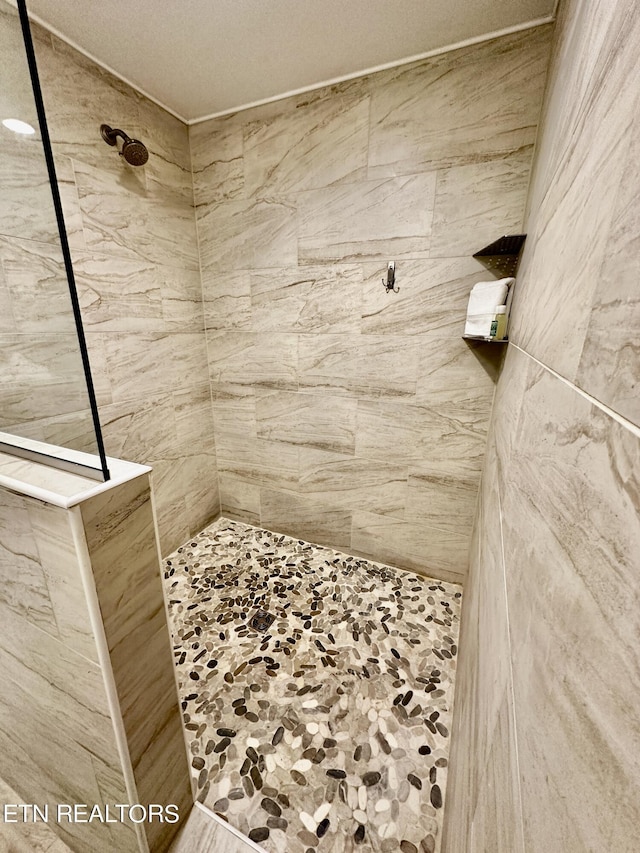full bathroom featuring a tile shower