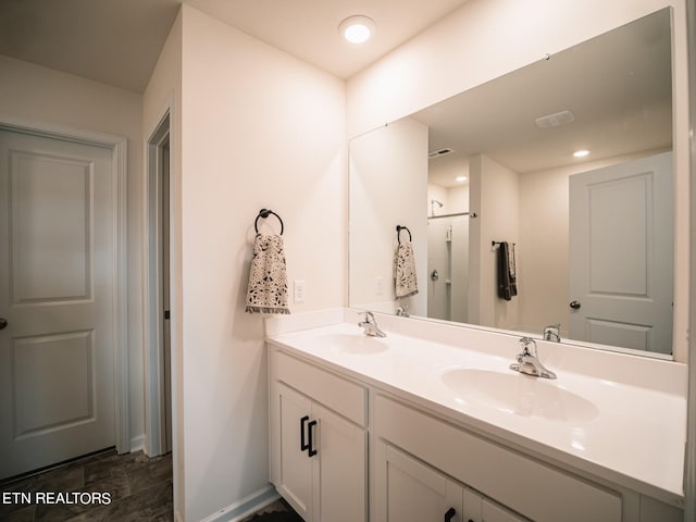 bathroom featuring vanity