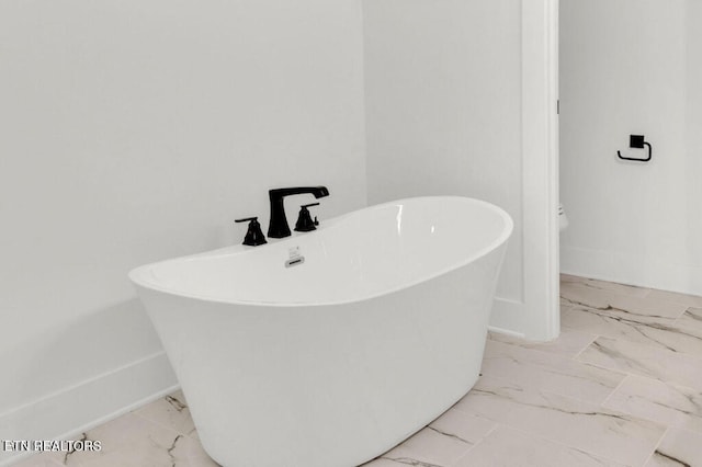 bathroom with a bathing tub