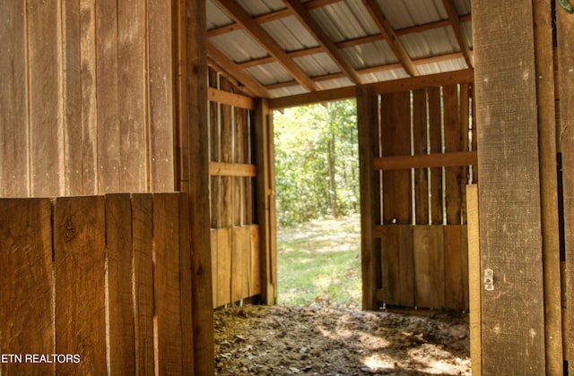 view of horse barn