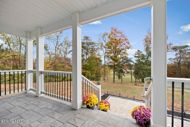 view of patio / terrace featuring a porch