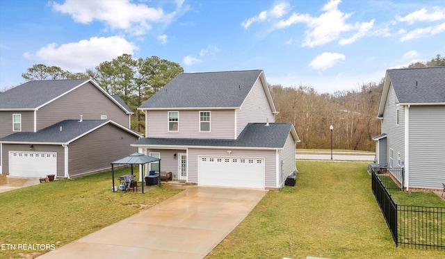 front of property with a front yard