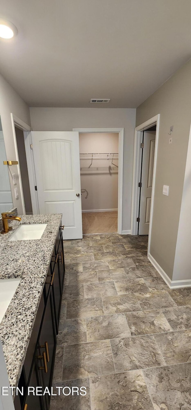 bathroom featuring vanity