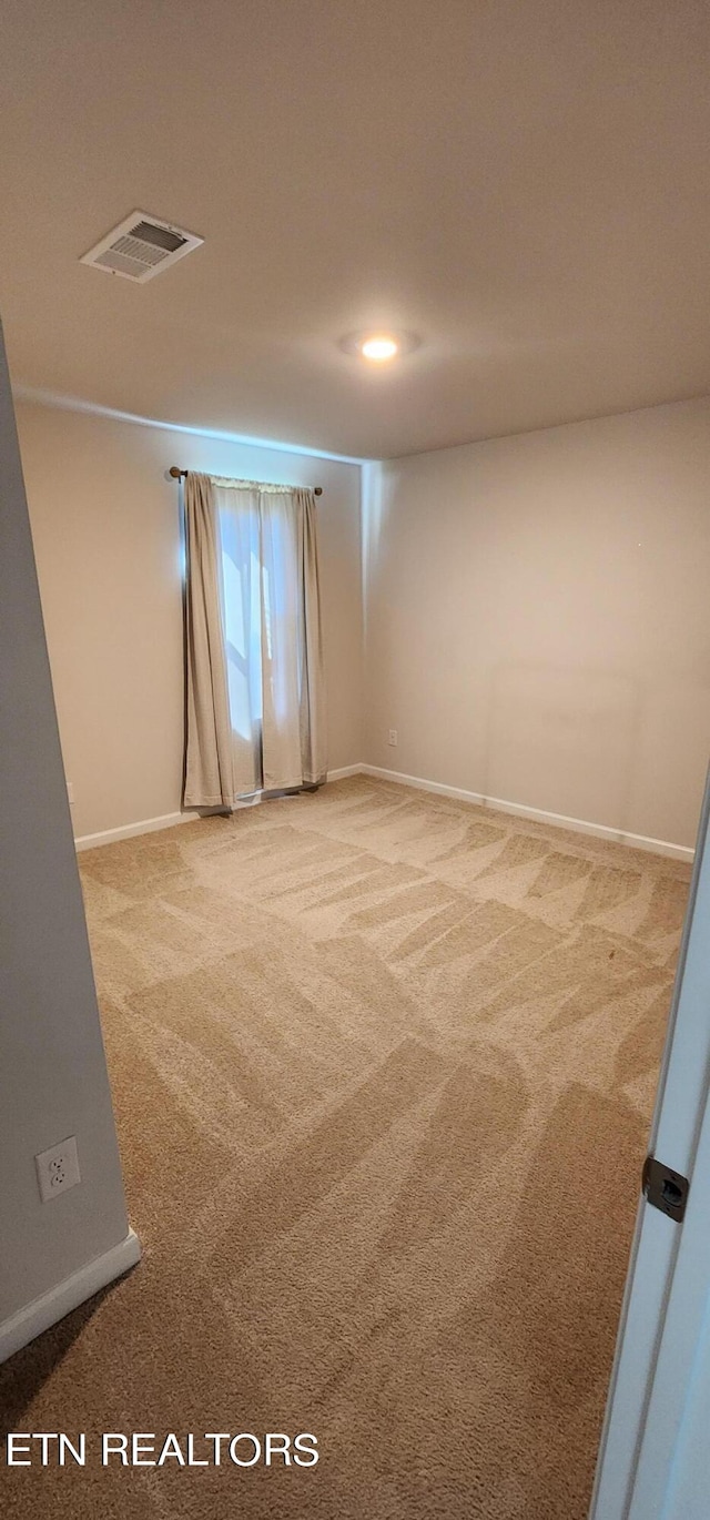 view of carpeted empty room