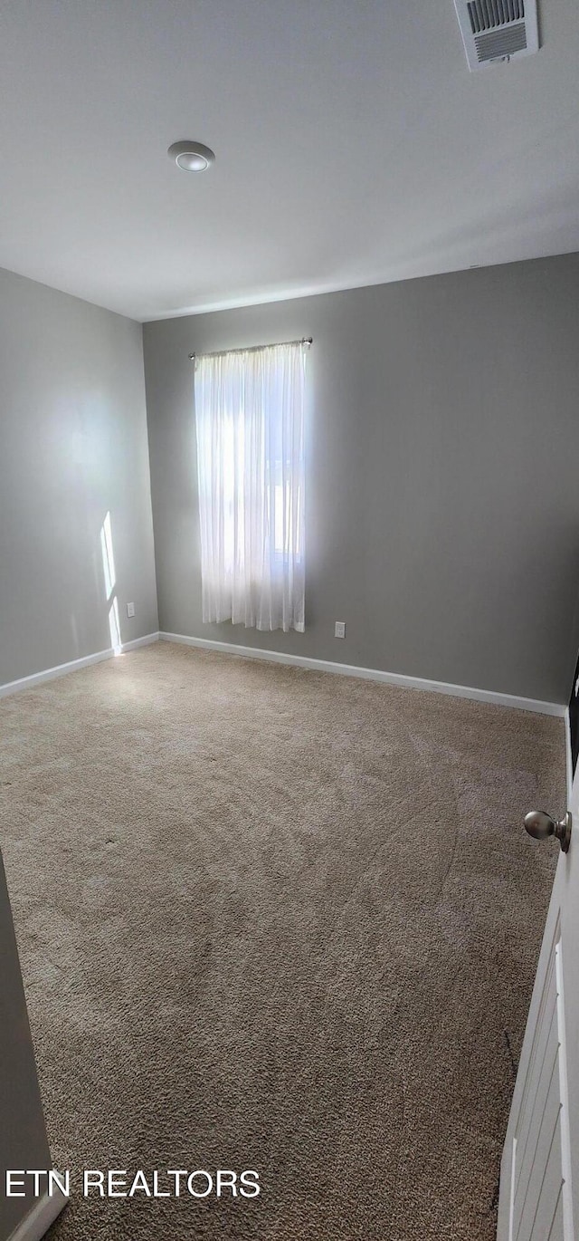 view of carpeted empty room