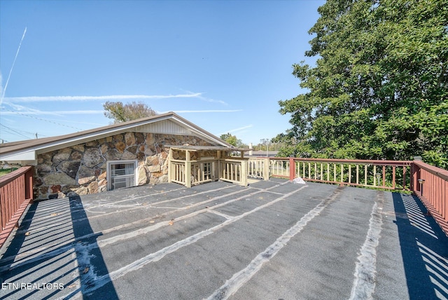 view of wooden terrace