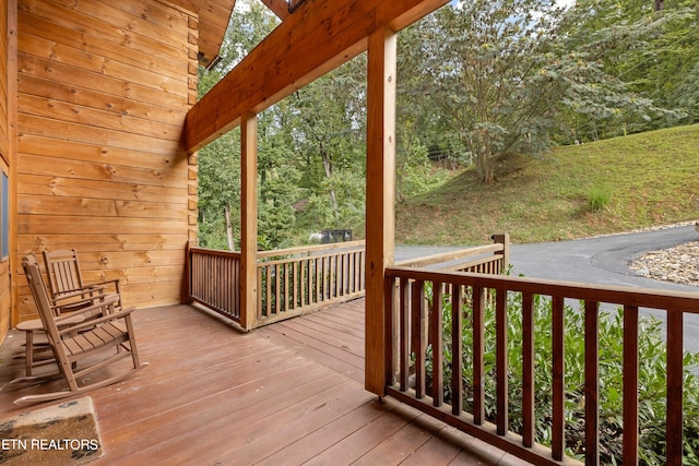 view of wooden terrace