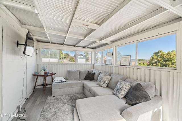 view of sunroom / solarium