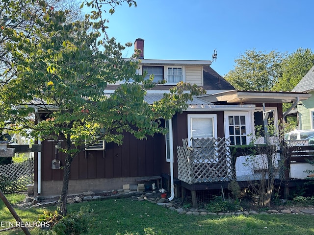 view of rear view of property