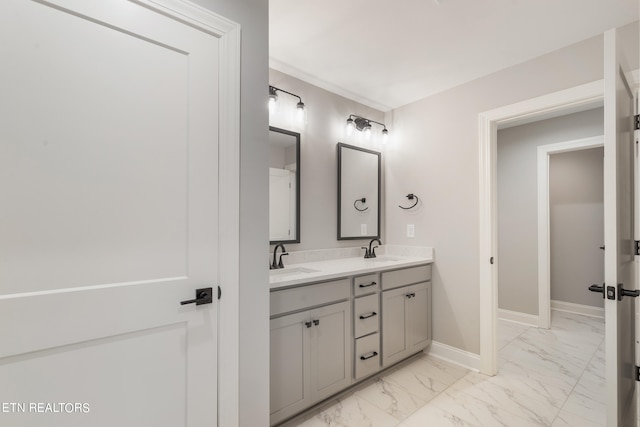 bathroom featuring vanity