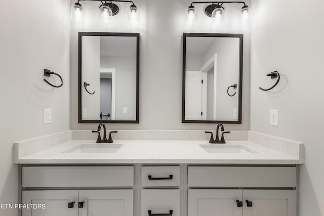 bathroom featuring vanity